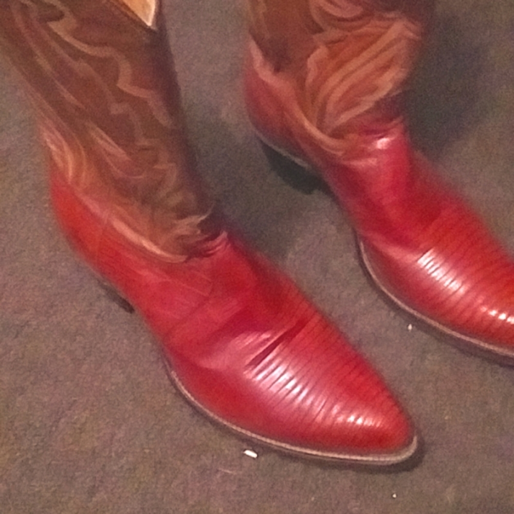 Men's exotic skin boots